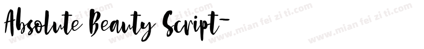 Absolute Beauty Script字体转换